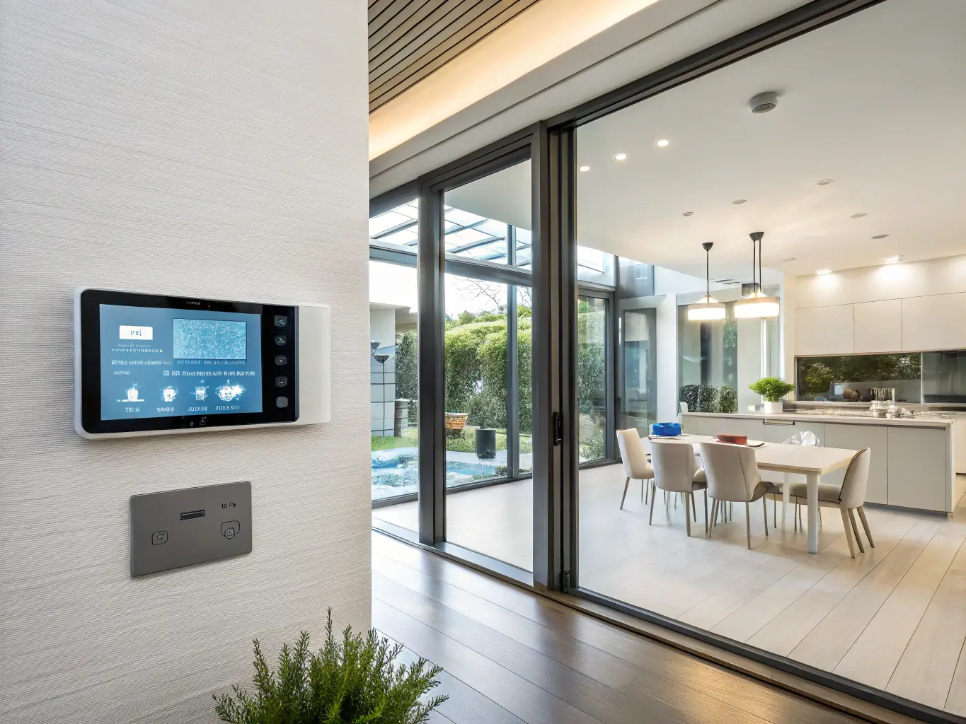 A detailed image showcasing the invisible wiring solution for FYLM's PDLC films, emphasizing the clean and professional finish achieved during installation.